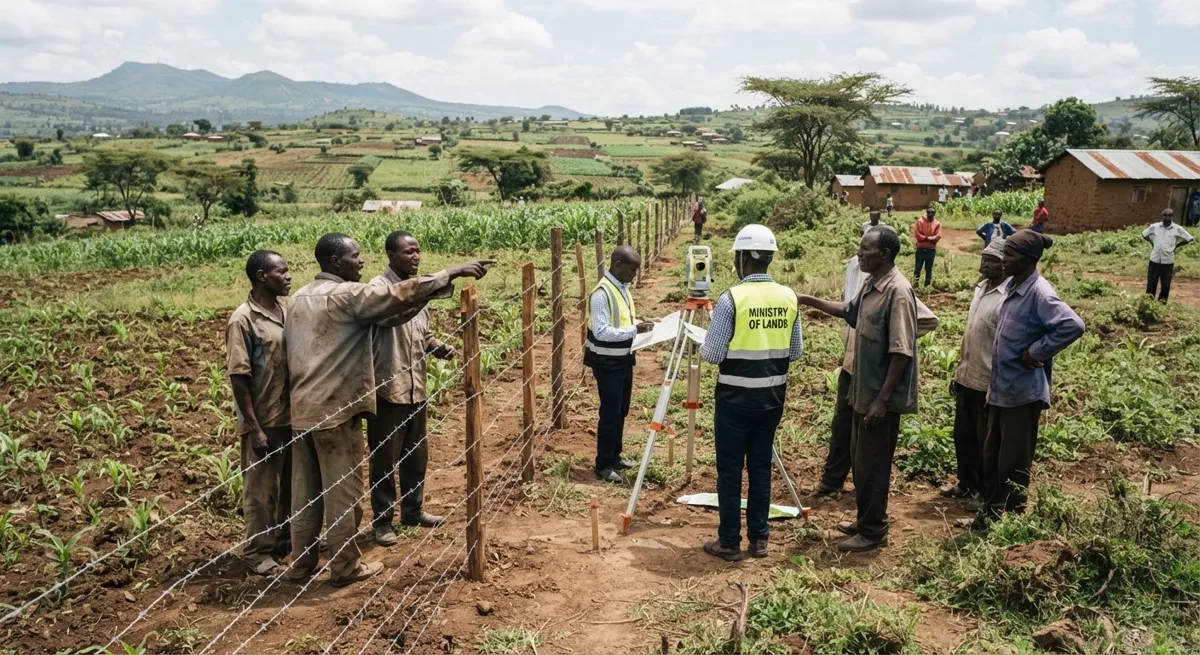 Kenyan agricultural and titled property land dispute boundaries